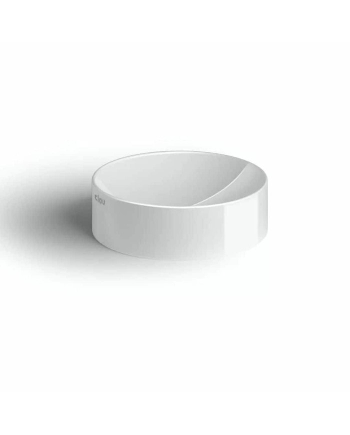 lave mains blanc brillant 22cm VALE ROUND Clou lave mains blanc brillant 22cm VALE ROUND Clou