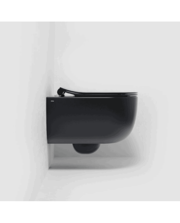 Toilette noir mat 56cm abattant mince Hammock Rimless Clou Toilette noir mat 56cm abattant mince Hammock Rimless Clou