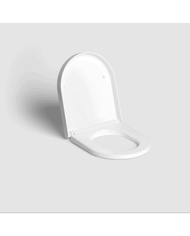 Toilette blanc brillant 49cm Hammock Rimless Clou Toilette blanc brillant 49cm Hammock Rimless Clou