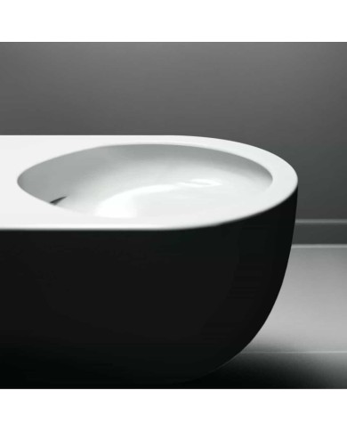 Toilette blanc mat 49cm Hammock Rimless Clou Toilette blanc mat 49cm Hammock Rimless Clou