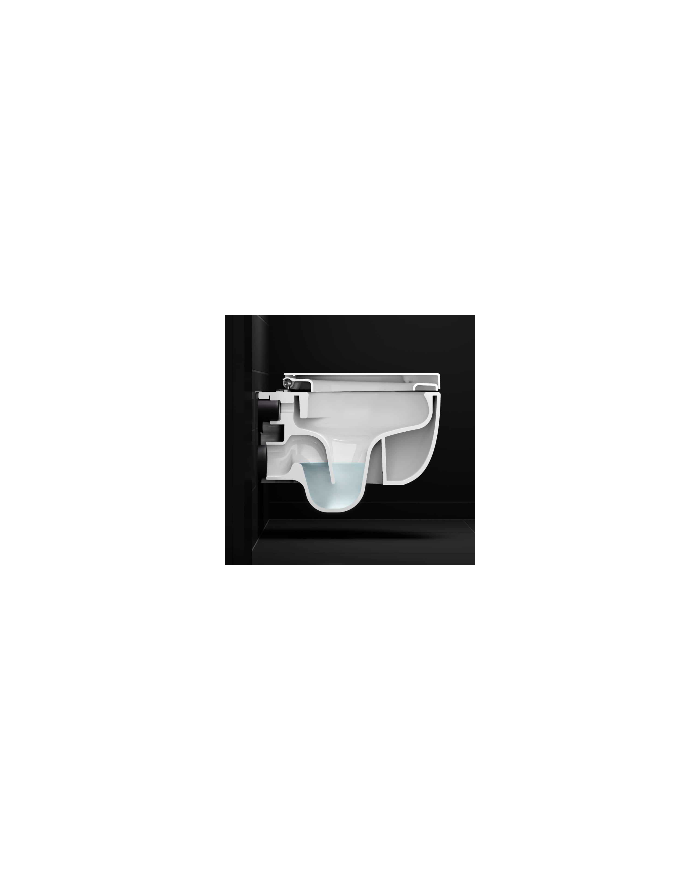 Toilette noir mat 49cm Hammock Rimless Clou