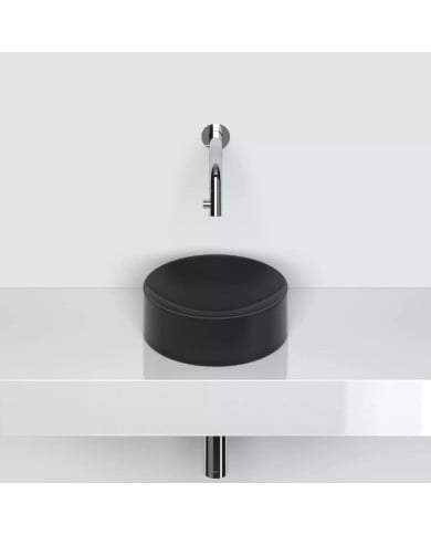 lave mains noir mat 22cm VALE ROUND Clou lave mains noir mat 22cm VALE ROUND Clou