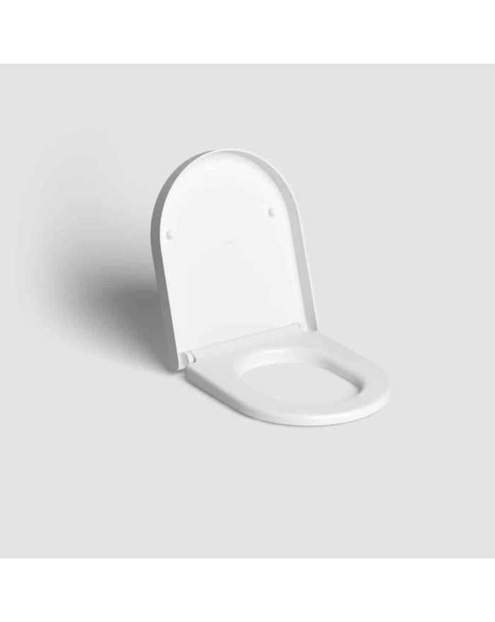 Toilette blanc mat 49cm abattant mince Hammock Rimless Clou