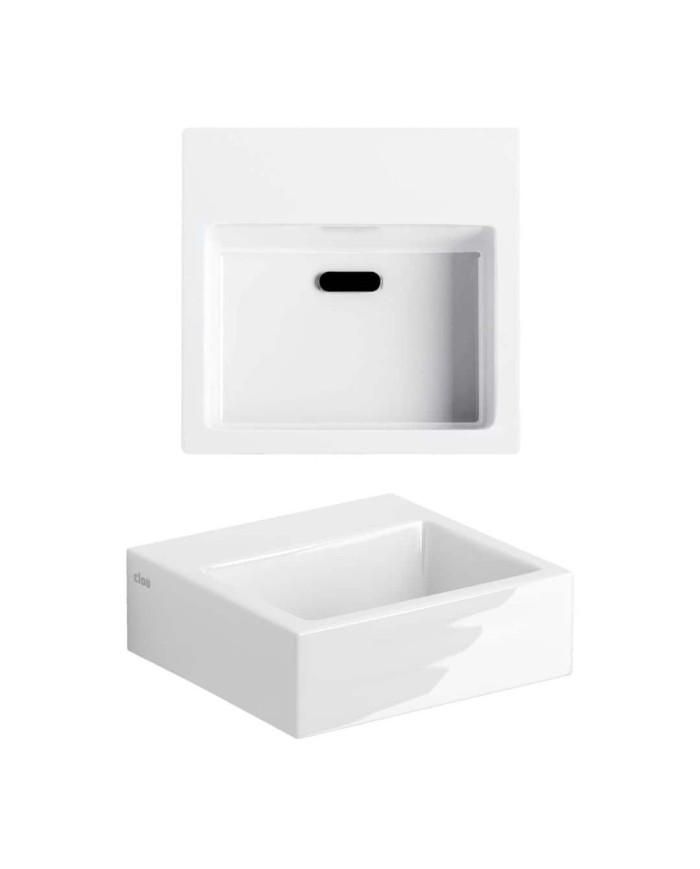 lave mains blanc brillant 28cm 0 trou Flush 1 Clou lave mains blanc brillant 28cm 0 trou Flush 1 Clou