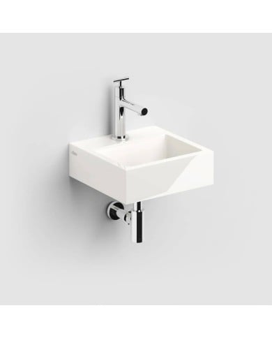 lave mains blanc brillant marbre 28cm Flush 1 Clou lave mains blanc brillant marbre 28cm Flush 1 Clou