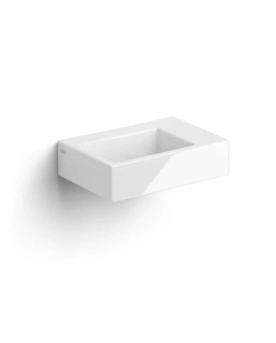 lave mains blanc brillant 36cm 0 trou Flush 2 Clou lave mains blanc brillant 36cm 0 trou Flush 2 Clou