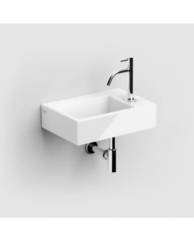 lave mains blanc brillant 36cm 1 trou Flush 2 Clou lave mains blanc brillant 36cm 1 trou Flush 2 Clou
