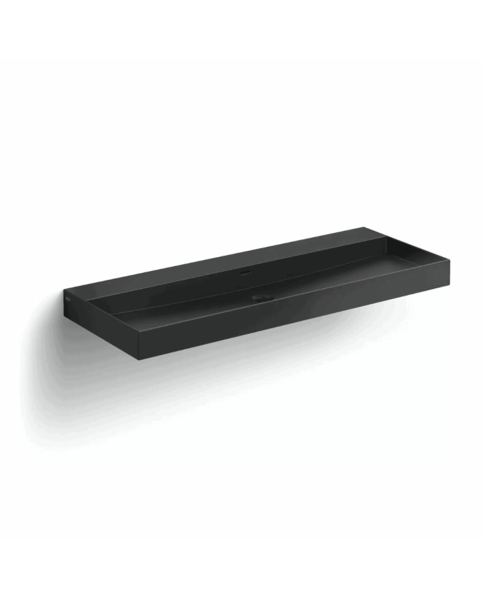 Lavabo noir 110cm New Wash Me Clou Lavabo noir 110cm New Wash Me Clou