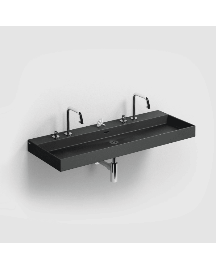 Lavabo noir 110cm New Wash Me Clou Lavabo noir 110cm New Wash Me Clou