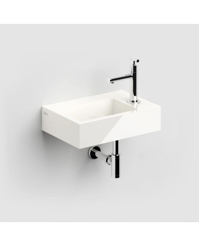 lave mains blanc brillant marbre 36cm 1 trou Flush 2 Clou lave mains blanc brillant marbre 36cm 1 trou Flush 2 Clou