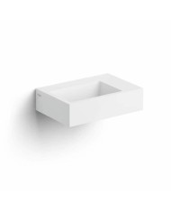 lave mains blanc mat aluite 36cm 1 trou Flush 2 Clou lave mains blanc mat aluite 36cm 1 trou Flush 2 Clou