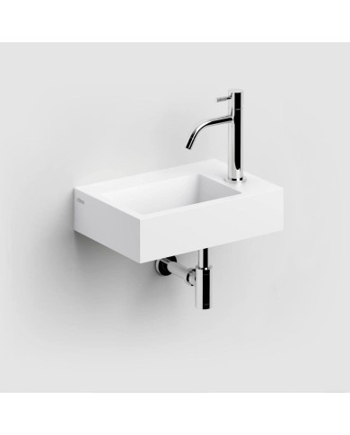 lave mains blanc mat aluite 36cm 1 trou Flush 2 Clou lave mains blanc mat aluite 36cm 1 trou Flush 2 Clou