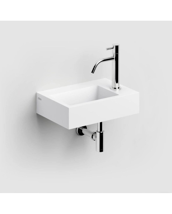 lave mains blanc mat aluite 36cm 1 trou Flush 2 Clou lave mains blanc mat aluite 36cm 1 trou Flush 2 Clou