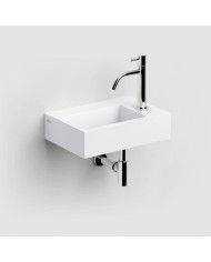 lave mains blanc mat aluite 36cm 1 trou Flush 2 Clou lave mains blanc mat aluite 36cm 1 trou Flush 2 Clou