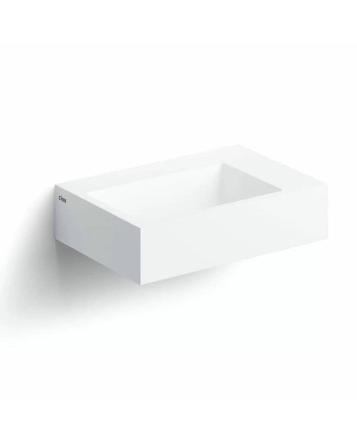 lave mains blanc mat aluite 42.5cm Flush 2 + Clou lave mains blanc mat aluite 42.5cm Flush 2 + Clou
