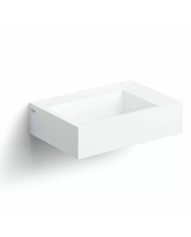 lave mains blanc brillant marbre 42.5cm Flush 2 + Clou lave mains blanc brillant marbre 42.5cm Flush 2 + Clou
