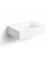lave mains blanc brillant marbre 42.5cm Flush 2 + Clou lave mains blanc brillant marbre 42.5cm Flush 2 + Clou
