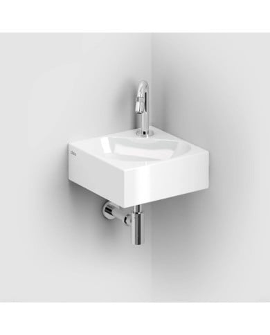lave mains blanc brillant 27cm 1trou Flush 5 Clou lave mains blanc brillant 27cm 1trou Flush 5 Clou