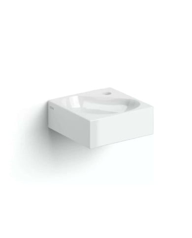 lave mains blanc brillant 27cm 1trou Flush 5 Clou lave mains blanc brillant 27cm 1trou Flush 5 Clou