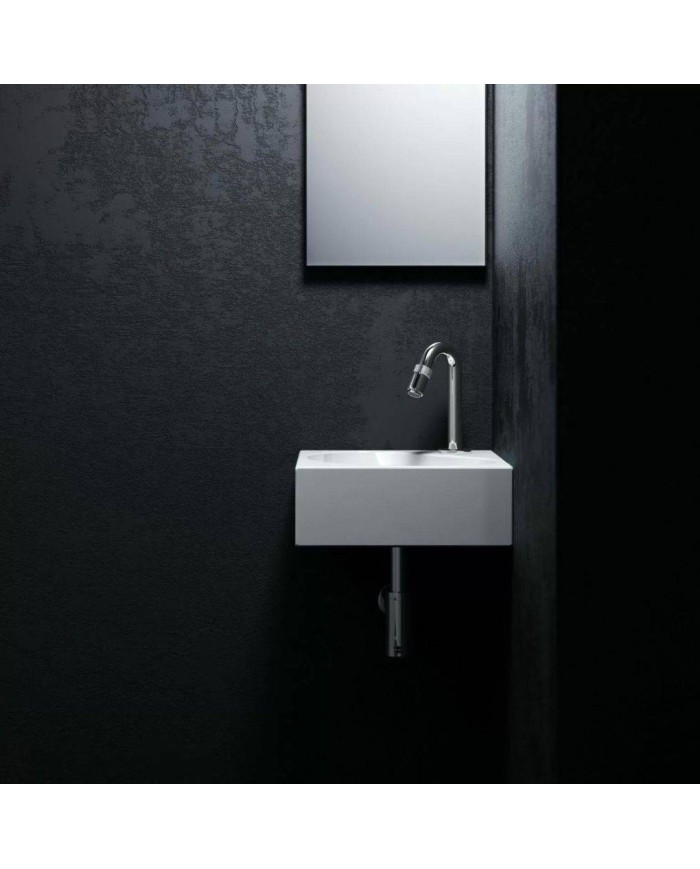 lave mains blanc brillant 27cm 1trou Flush 5 Clou lave mains blanc brillant 27cm 1trou Flush 5 Clou