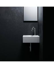 lave mains blanc brillant 27cm 1trou Flush 5 Clou lave mains blanc brillant 27cm 1trou Flush 5 Clou