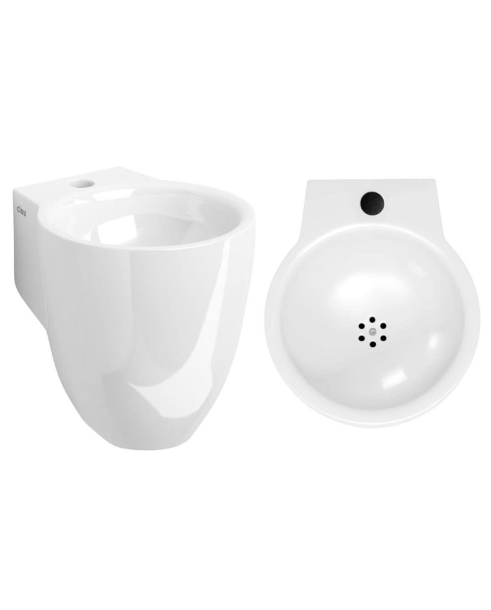 lave mains blanc brillant 27cm 1trou Flush 6 Clou lave mains blanc brillant 27cm 1trou Flush 6 Clou