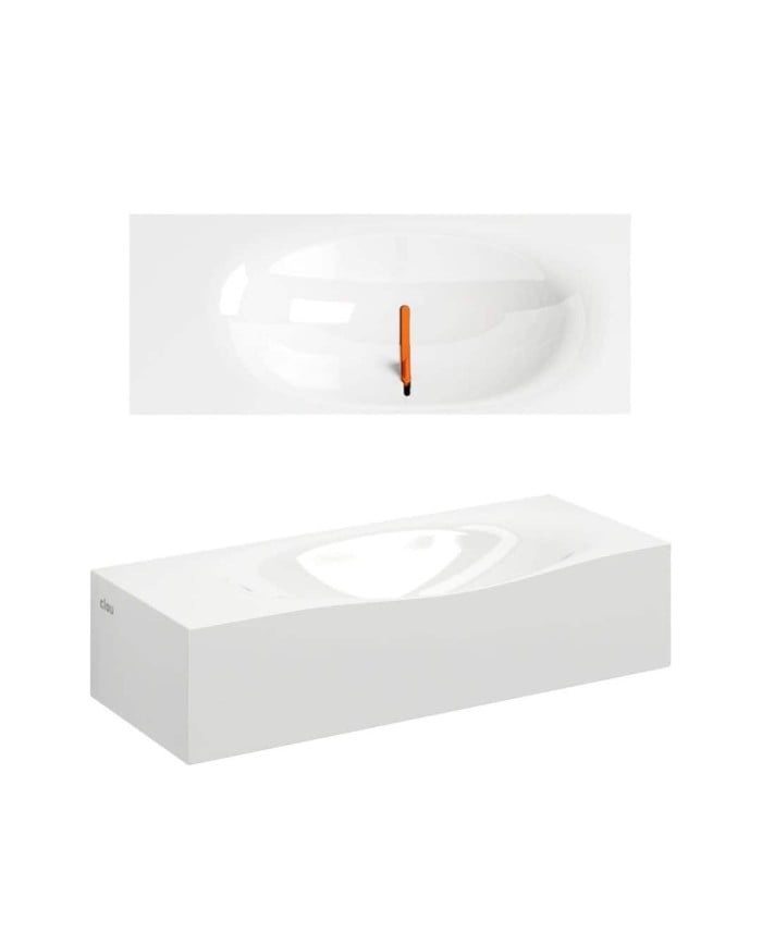 lave mains blanc marbre 45cm HAMMOCK Clou