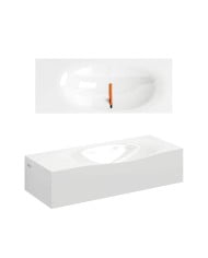 lave mains blanc marbre 45cm HAMMOCK Clou