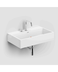 Lavabo blanc mat aluite Wash Me 70cm Clou épaisseur 14cm Lavabo blanc mat aluite Wash Me 70cm Clou épaisseur 14cm