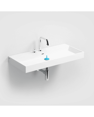 Lavabo blanc mat aluite Wash Me 90cm Clou