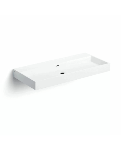Lavabo blanc mat aluite Wash Me 90cm Clou Lavabo blanc mat aluite Wash Me 90cm Clou