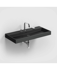 Lavabo noir mat Wash Me 90cm Clou