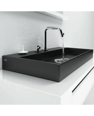 Lavabo noir mat Wash Me 90cm Clou Lavabo noir mat Wash Me 90cm Clou