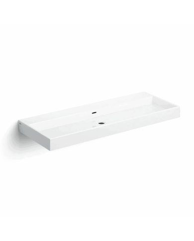 Lavabo blanc brillant Wash Me 110cm Clou Lavabo blanc brillant Wash Me 110cm Clou