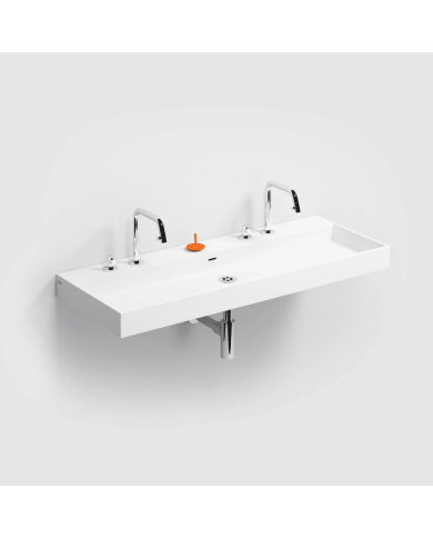 Lavabo blanc mat aluite Wash Me 110cm Clou Lavabo blanc mat aluite Wash Me 110cm Clou
