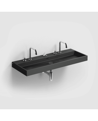 Lavabo noir mat Wash Me 110cm Clou Lavabo noir mat Wash Me 110cm Clou