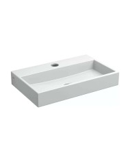 Lave mains blanc brillant 38 cm 1 trou MINI WASH ME Clou