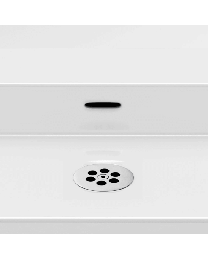 Lavabo double blanc mat aluite Wash Me 110cm Clou