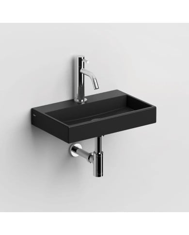 Lave mains noir mat 38 cm 1 trou MINI WASH ME Clou Lave mains noir mat 38 cm 1 trou MINI WASH ME Clou