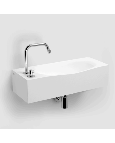 Lave mains blanc mat aluite 65cm Hammock Plus Clou Lave mains blanc mat aluite 65cm Hammock Plus Clou
