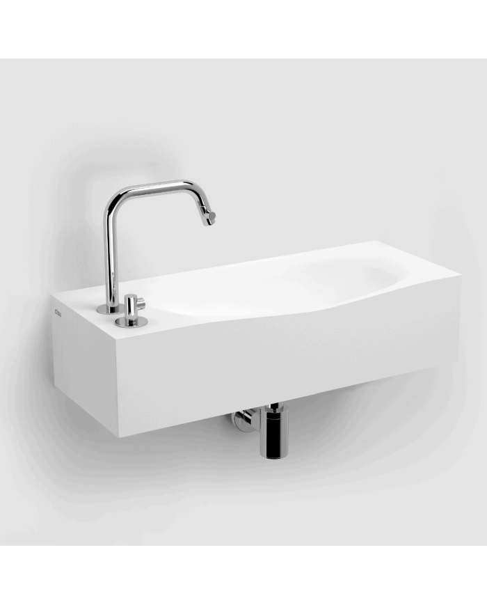 Lave mains blanc mat aluite 65cm Hammock Plus Clou Lave mains blanc mat aluite 65cm Hammock Plus Clou