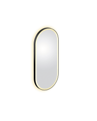 Miroir ovale noir LED LOOK AT ME Clou Miroir ovale noir LED LOOK AT ME Clou