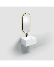 Miroir ovale noir LED LOOK AT ME Clou Miroir ovale noir LED LOOK AT ME Clou