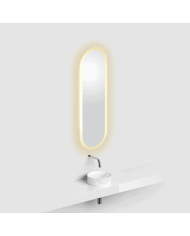 Miroir ovale satiné LED LOOK AT ME Clou Miroir ovale satiné LED LOOK AT ME Clou