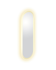Miroir ovale satiné LED LOOK AT ME Clou Miroir ovale satiné LED LOOK AT ME Clou