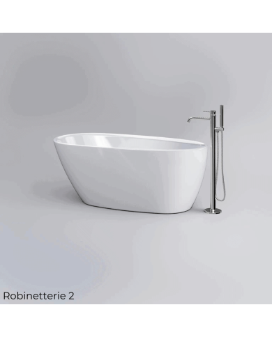 Baignoire îlot asymétrique 180l InBe Clou Baignoire îlot asymétrique 180l InBe Clou