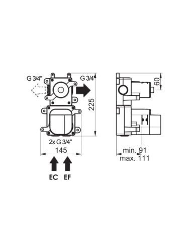 Box 1 voie thermostatique Naja Horus