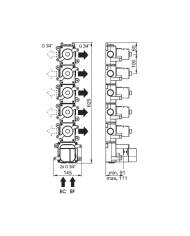 Box 5 voies thermostatique Naja Horus Box 5 voies thermostatique Naja Horus