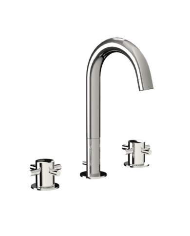 Mélangeur lavabo 3 trous vidage clic-clac Minoé Horus Mélangeur lavabo 3 trous vidage clic-clac Minoé Horus