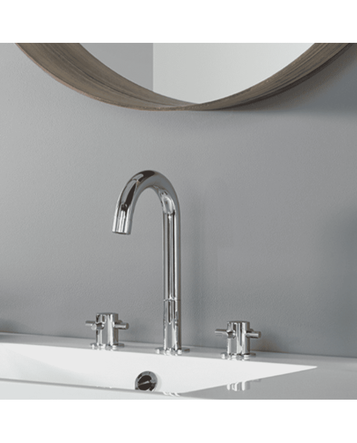 Mélangeur lavabo 3 trous vidage clic-clac Minoé Horus Mélangeur lavabo 3 trous vidage clic-clac Minoé Horus